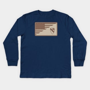 Air Cav Patch (subdued) Kids Long Sleeve T-Shirt